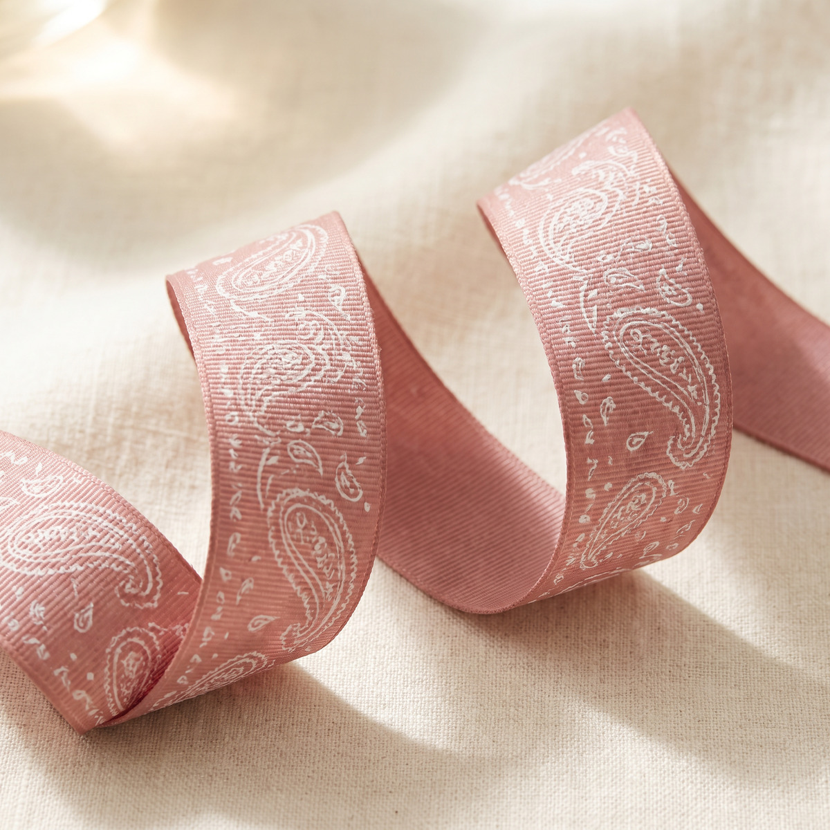 Bandana paisley ribbon, close-up